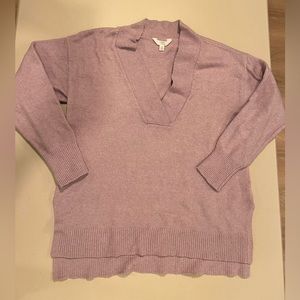 Time and Tru women’s small lavender v-neck sweater